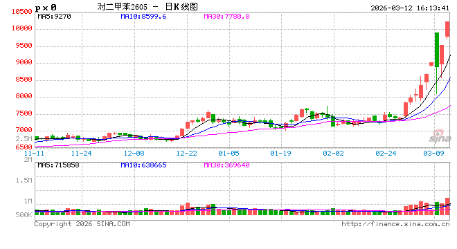收评|国内期货主力合约涨多跌少，对二甲苯封涨停