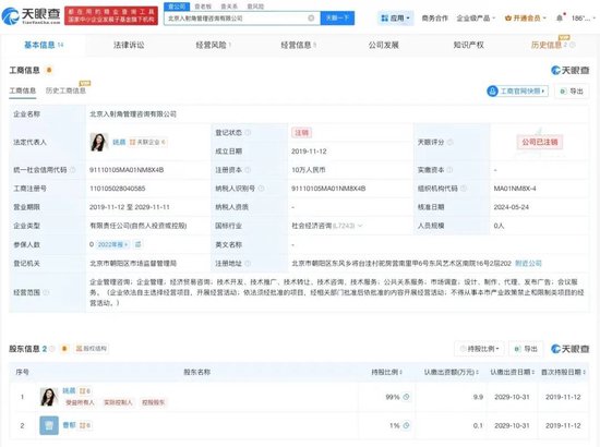 姚晨、曹郁官宣离婚！两人仍有商业关联
