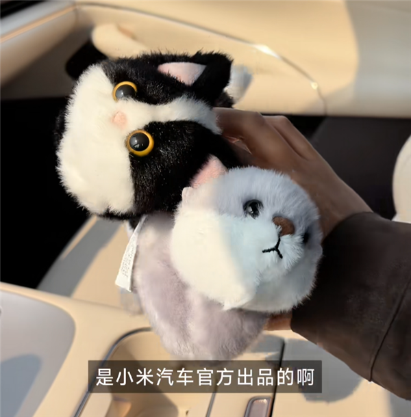 小米汽车太会了！新一代小米SU7磁吸萌宠实拍 哪个女生能拒绝