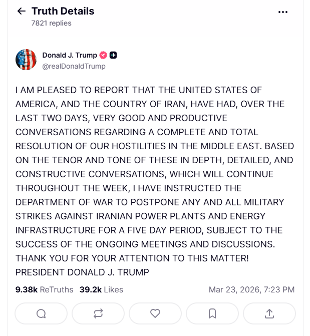 特朗普又被“光速打脸”？伊朗议长：并未与美国进行谈判！