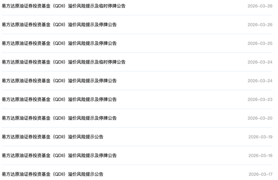 注意！多只原油LOF集体停牌！释放哪些信号？