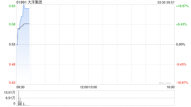大洋集团获授5200万港元的贷款融资
