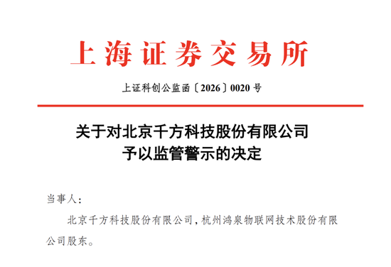 千方科技(002373)收警示函