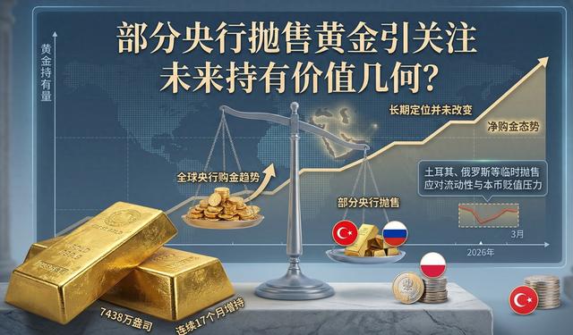 部分央行抛售黄金引关注 未来持有价值几何？