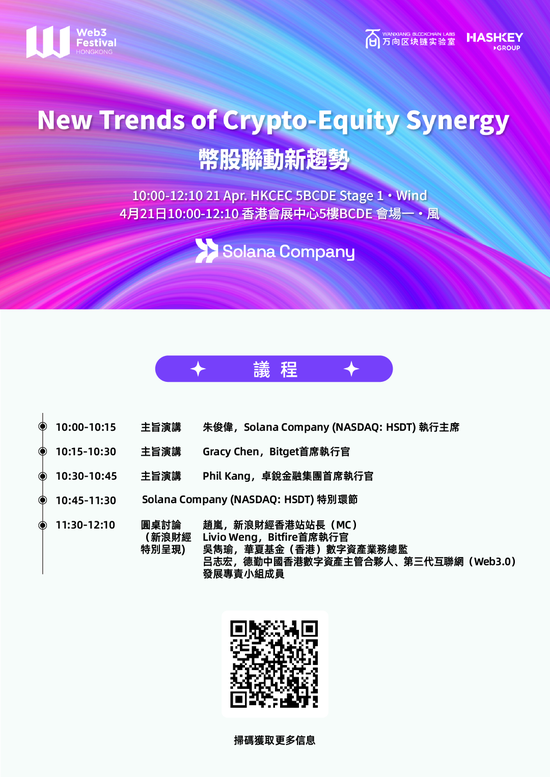 4月21日肖风、Lily Liu、Justin Sun等嘉宾将发表演讲