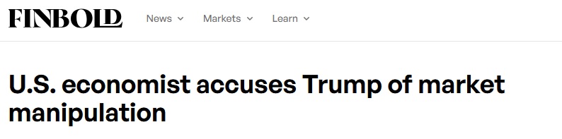 特朗普公告引发股油剧烈波动！美国经济学家指控特朗普操纵市场