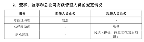 中再集团旗下四家子公司10位高管变动：涉及纪委书记、副总经理、总精算师、财务负责人等